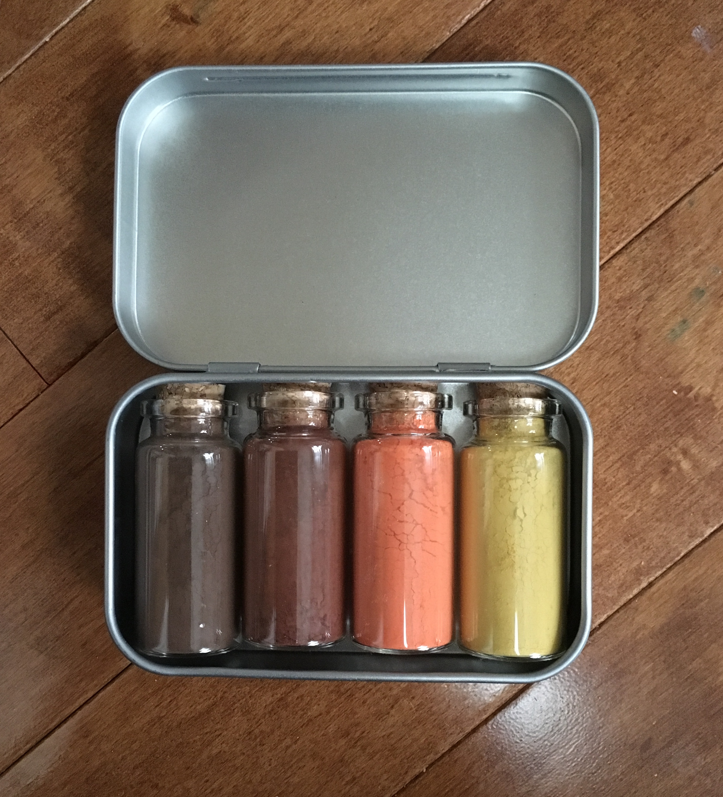 Set of Four Warm Color Pigment