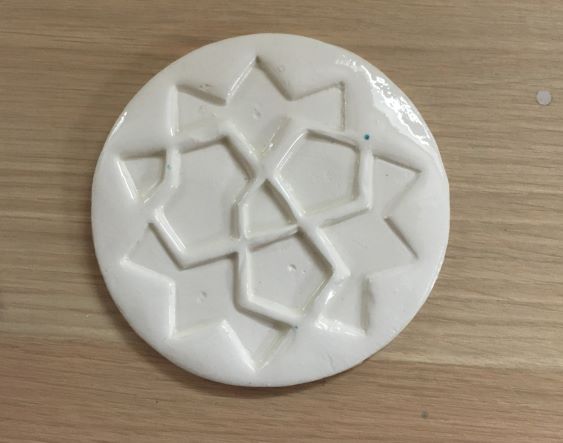 Ceramic Artist Palette Circle